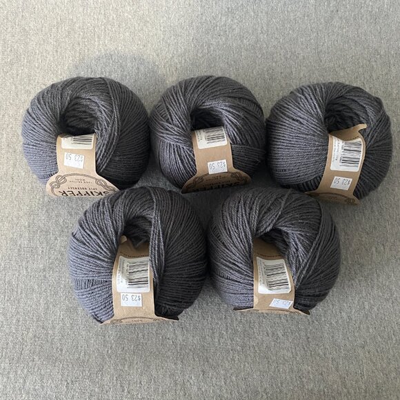 NWT Baa Ram Ewe Skipper 5ply Guernsey Colour Rockall Grey Lot of 5 - Picture 8 of 16